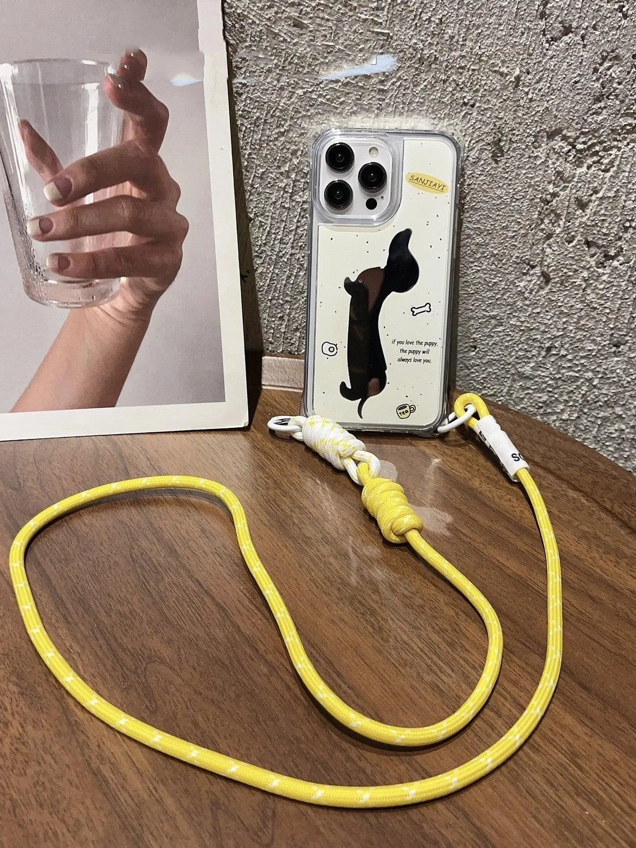 Dachshund Dog Mirror Strap Phone Case - Bellarte Enchanté Dachshund Dog Mirror Strap Phone Case